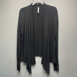 Fabletics Womens XXL Black Open Cardigan With Thumbholes